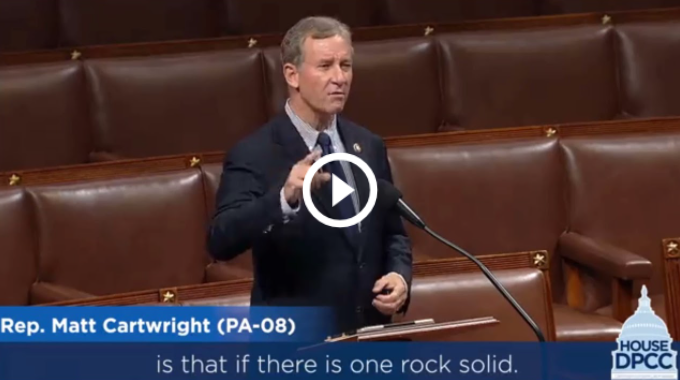 Rep. Cartwright speaks on the House floor