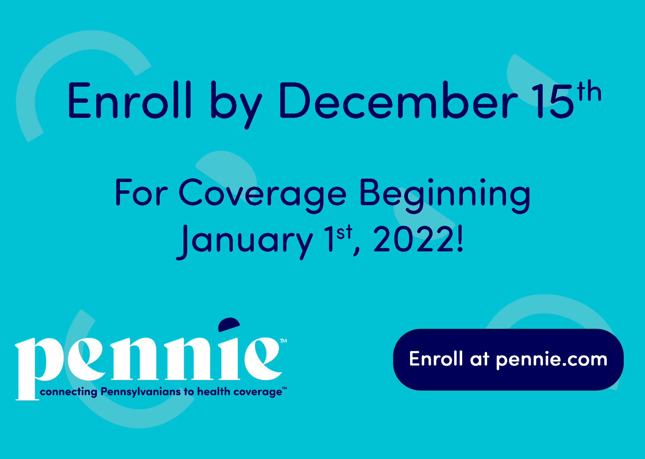 Enroll for health coverage in 2022 at Pennie.com