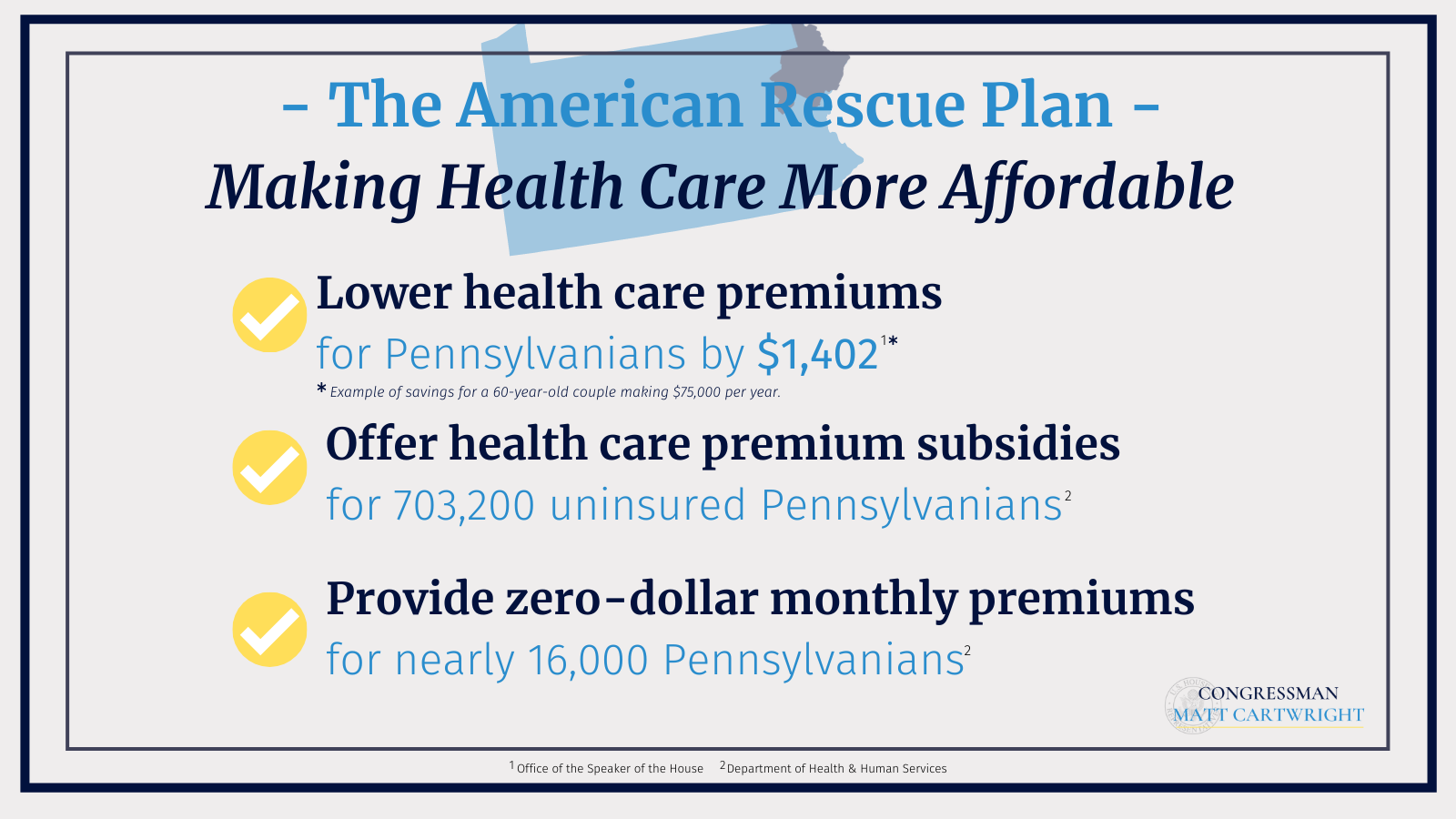 The American Rescue Plan enhances the affordability of health care coverage