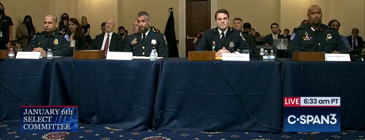 Capitol Police testifying at Jan 6 Commission