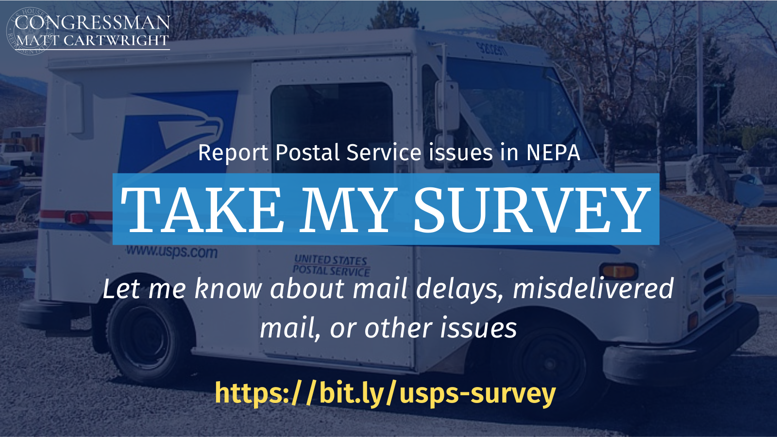 Let me know about mail delays, misdelivered mail or other issues