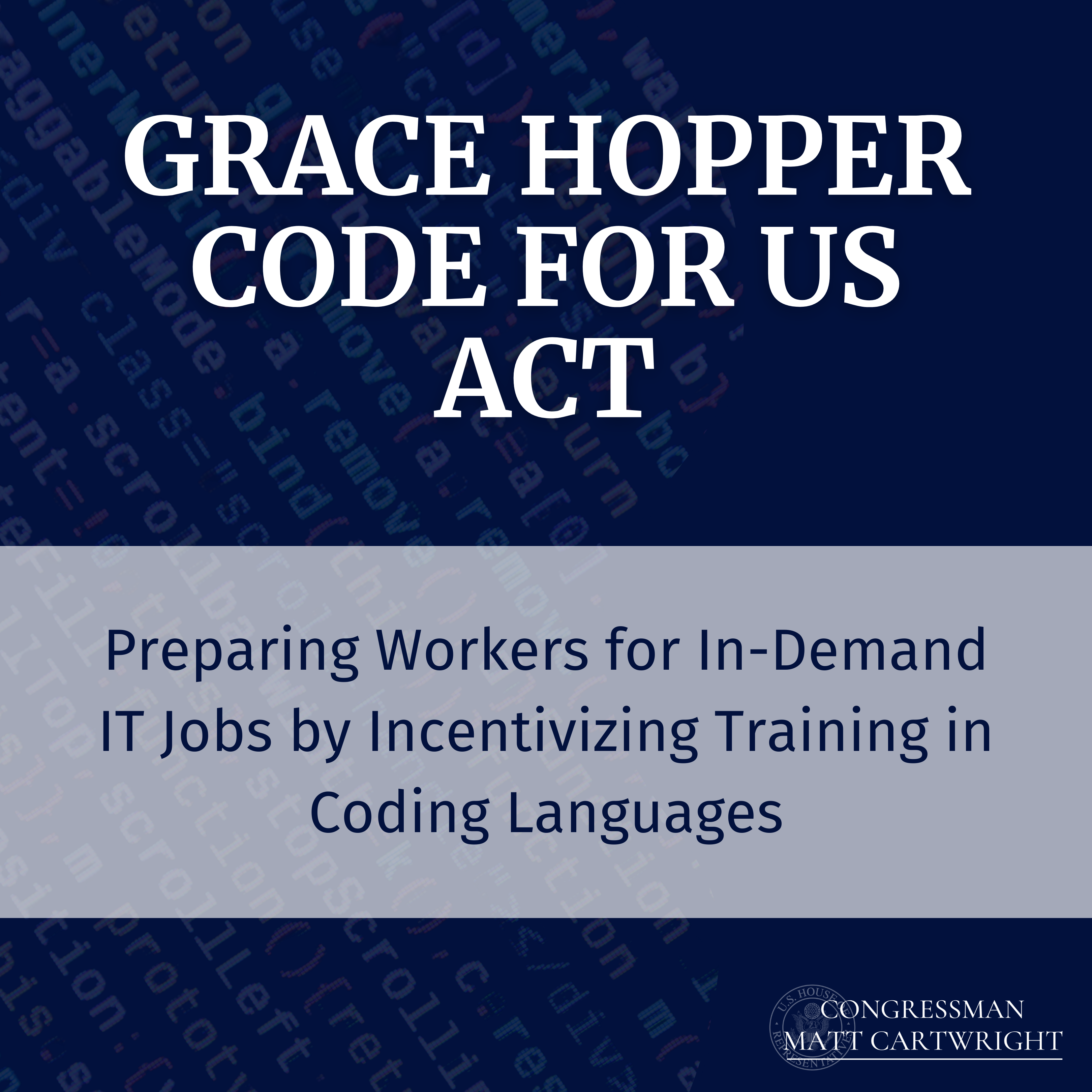 Grace Hopper Code for Us Act