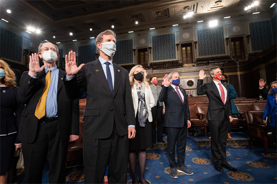 Congressman Cartwright on the House Floor for the Swearing In Ceremony