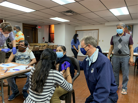 Congressman Cartwright at Community Vaccine Center