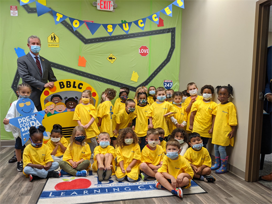 Rep. Cartwright with Building Blocks Learning Center students