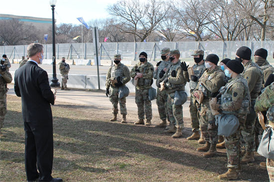 Congressman Cartwright meets with PA National Guardsmen Deployed to Washington